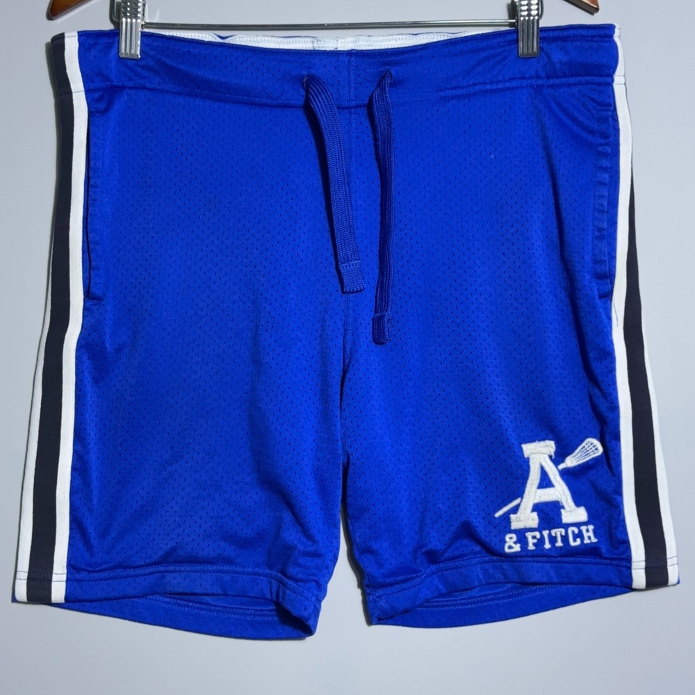 Abercrombie & Fitch Mesh Athletic Shorts Mens‎ Size Small Lacrosse Blue